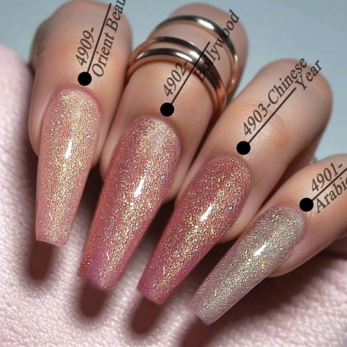 Preview: Herbst Mermaid Gele - Nageldesignideen für den Herbst