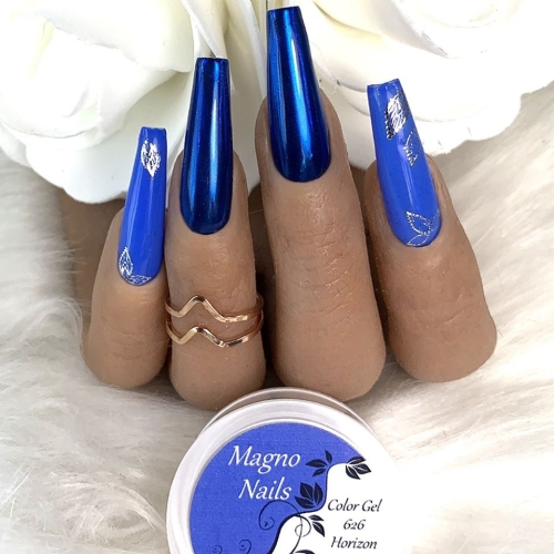 Preview: Winterdesign mit Königsblau und Chrome