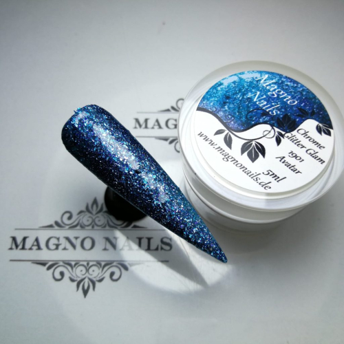 Preview: UV Gel - 1901 - Chrome Glitter Glam Gel - Avatar