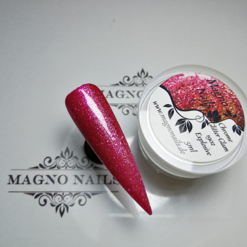 Preview: UV Gel - 1902 - Chrome Glitter Glam Gel - Explosive