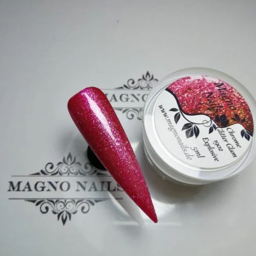 UV Gel - 1902 - Chrome Glitter Glam Gel - Explosive