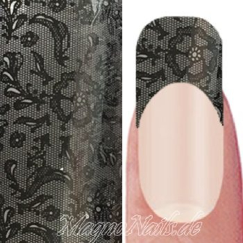 Nail Art Transfer Folie 1m - Nail Foil -  Lace Black Nagelfolie Nageldesign Folie Tranferfolie Nailart