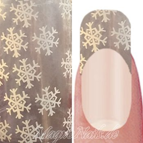 Nail Art Transfer Folie 1m - Nail Foil -  Snow Nagelfolie Nageldesign Folie Tranferfolie Nailart
