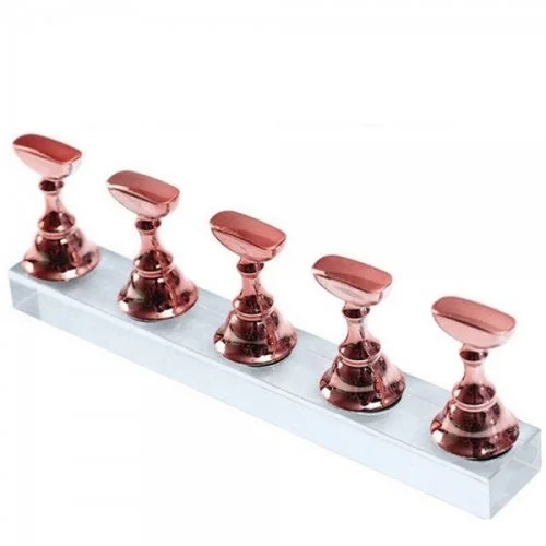 Präsentation Crystal Halter Set pink metallic Nageldesign Nägel Werkzeuge Nails Nagelstudio