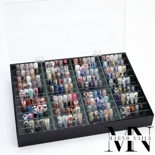 Preview: Nail Display Display - Box für 40 Designs schwarz