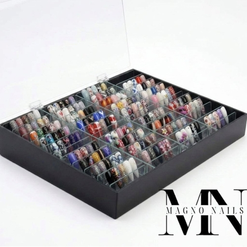 Preview: Nail Display Display - Box für 40 Designs schwarz
