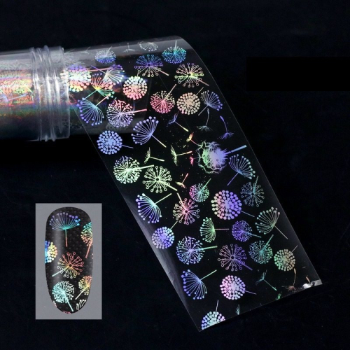 Nail Art Transfer Folie 1m - Nail Foil -  Holographic Nagelfolie Nageldesign Folie Tranferfolie Nailart