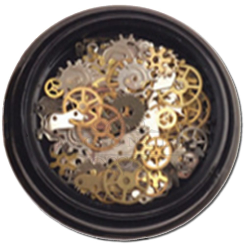 3D - Einlegemotive - Retro Design  Nail Art Nailart Uhr Drehscheibe