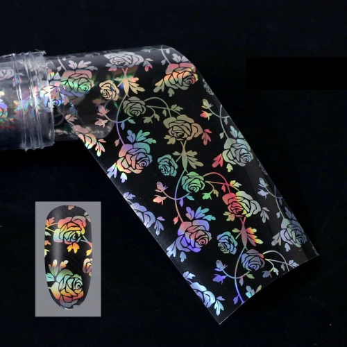 Nail Art Transfer Folie 1m - Nail Foil -  Holographic Nailart Nails Nägel Schmuck TransferFolie Nagelfolie Nageldesign