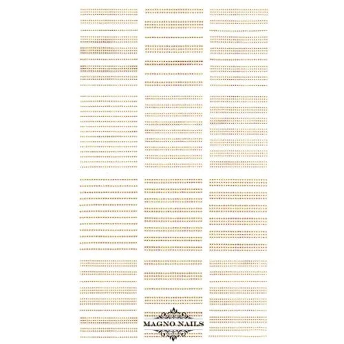 3D Metallic Nail Sticker - gold French Kontur Seblstklebende Aufkleber Nagelsticker Nagelaufkleber