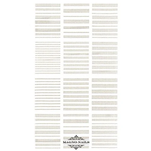 3D Metallic Nail Sticker - silber Seblstklebende Aufkleber Nagelsticker Nagelaufkleber French