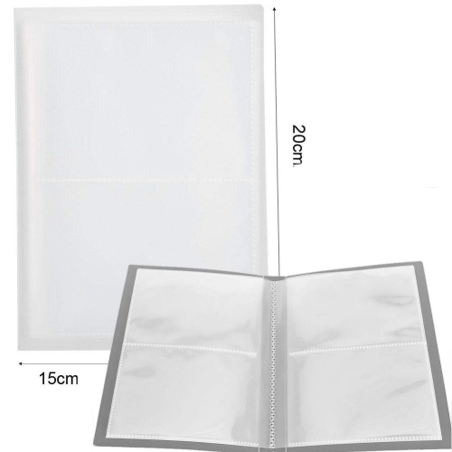 Preview: Nail Sticker Nagelsticker Aufkleber Aufbewahrungsbuch für 80 Sticker trasparent