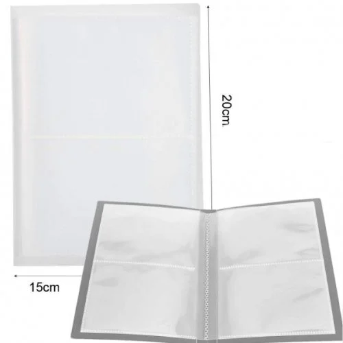 Nail Sticker Nagelsticker Aufkleber Aufbewahrungsbuch für 80 Sticker trasparent