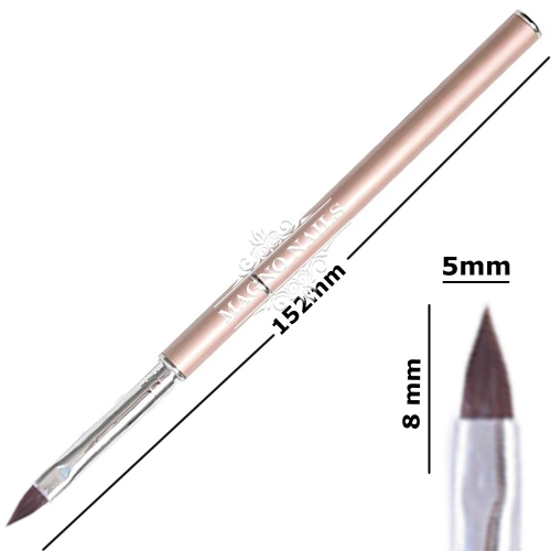 Designer Modellage Pinsel  - Beige Katzenzunge  Nageldesign Nägel Nail
