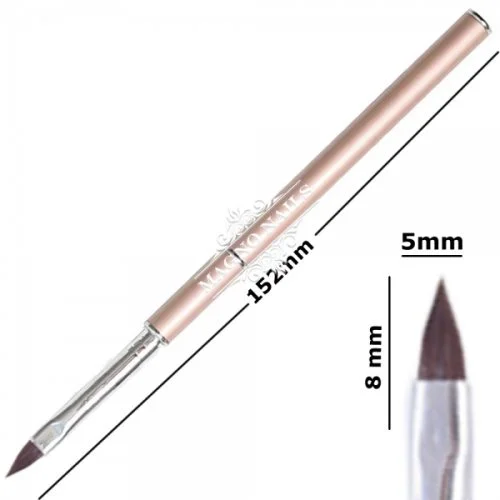 Designer Modellage Pinsel - Beige Katzenzunge Nageldesign Nägel Nail