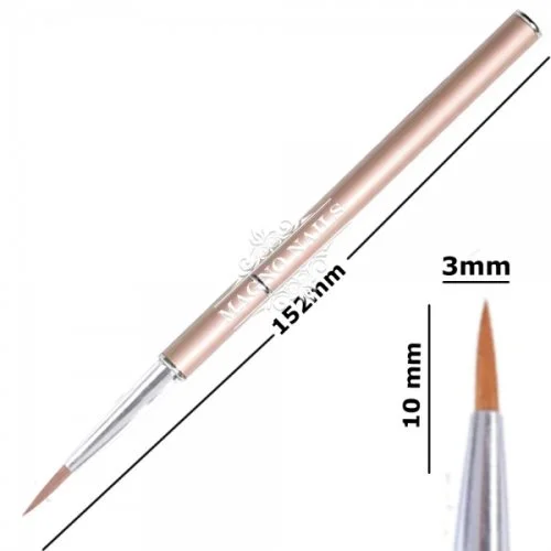 Designer Nail Art Pinsel - Beige Nageldesign Nägel Nail