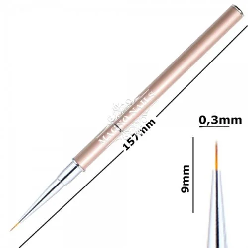 Designer Nail Art Pinsel - Beige Nageldesign Nägel Nail