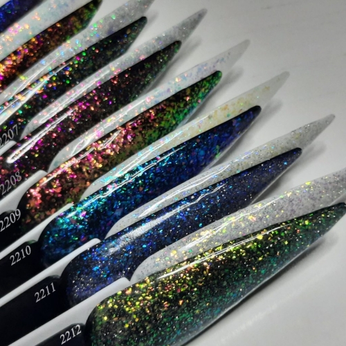 Preview: Mermaid Flackes Effekt Gel Lack