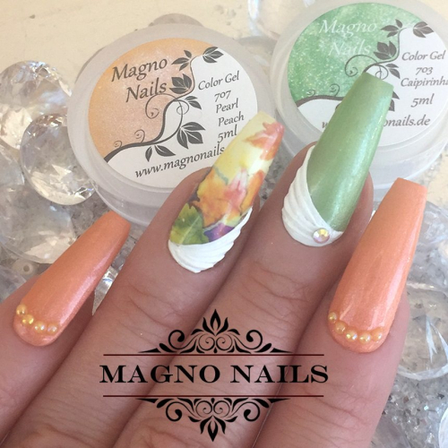 Preview: Nageldesign Ideen - Herbst Nägel - Grüne Nägel