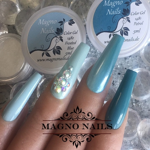 Preview: Mint hell dunkel Herbstnägel Autumn Nageldesign Ideen Nägelideen passende Muster Herbst