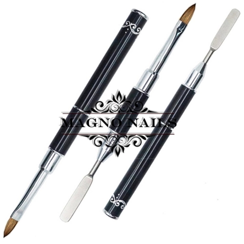 2 in 1 Designer Modellage Gel Pinsel mit Spatel  Nageldesign Nägel Nail