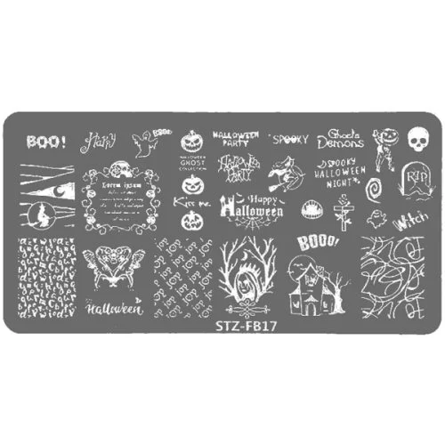 Nail Art Stamping Schablone - STZ-N02- STZ-N02