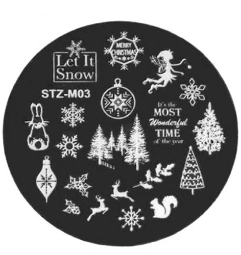 Nail Art Stamping Schablone - STZ-N02- STZ-N02