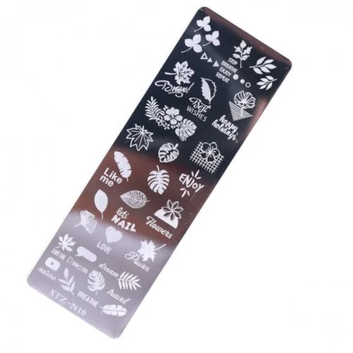 Nail Art Stamping Schablone - STZ-N02- STZ-N02