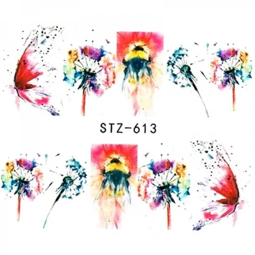 2D Nail Art One Stoke Sticker