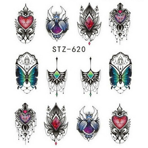 Preview: 2D Nail Art Water Transfer Sticker