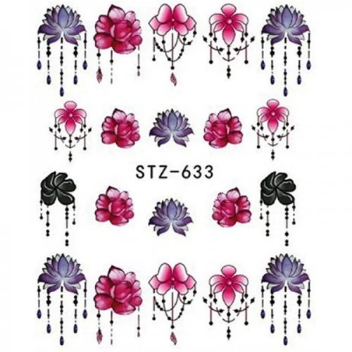 2D Nail Art Water Transfer Sticker