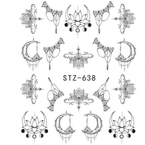 2D Nail Art One Stoke Sticker