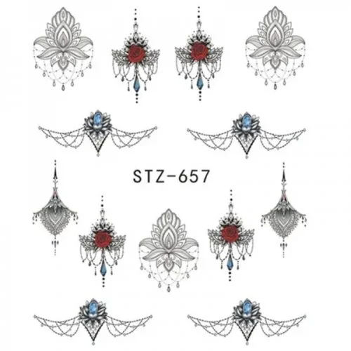 2D Nail Art One Stoke Sticker