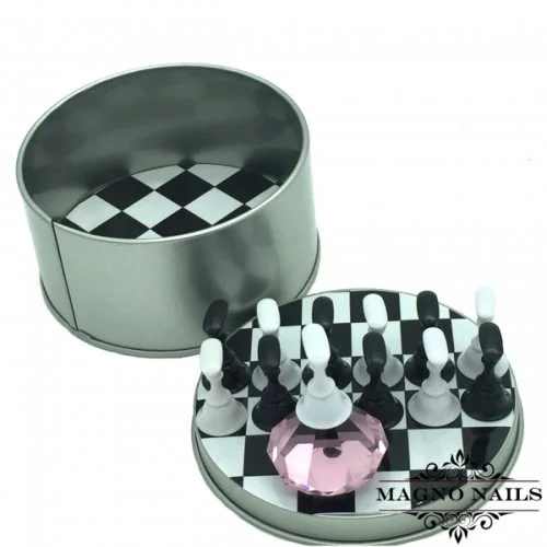 Präsentation Schachbrett Crystal Halter Set Nageldesign Nägel Werkzeuge Nails Nagelstudio
