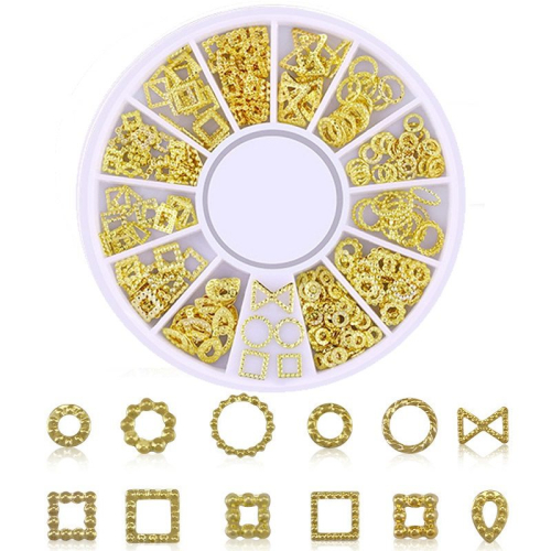 3D - Einlegemotive - Overlays gold Nail Art Nailart Schmuck