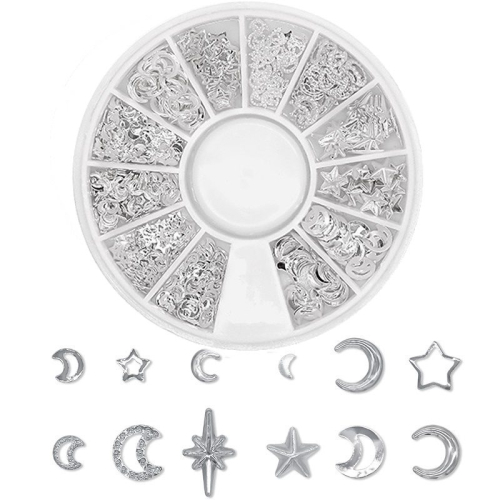 3D - Einlegemotive - Overlays silber Nail Art Nailart Schmuck