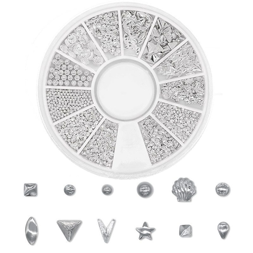 3D - Einlegemotive - Overlays silber Nail Art Nailart Schmuck