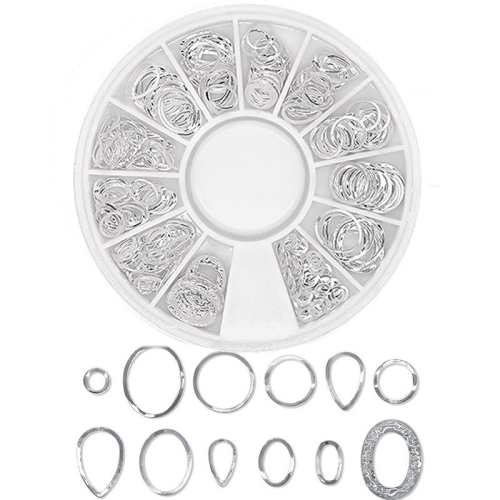 3D - Einlegemotive - Overlays silber Nail Art Nailart Schmuck