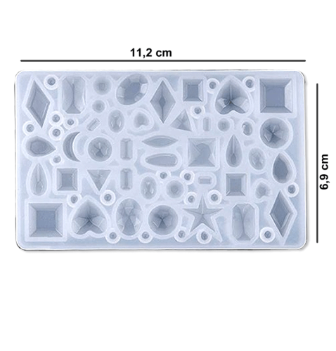 Silicon Form - Juwel in verschiedenen Größen Nageldesign Nagelfeile Sandpapier Nägel Nails Nagelstudio