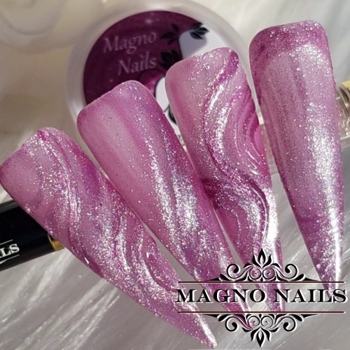 Preview: UV Gel - Platinium Cat Eye - Soft Plum