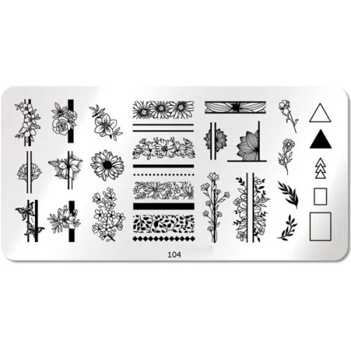 Nail Art Stamping Schablone - STZ-N02- STZ-N02