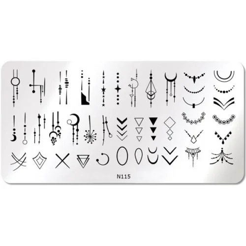 Nail Art Stamping Schablone - STZ-N02- STZ-N02