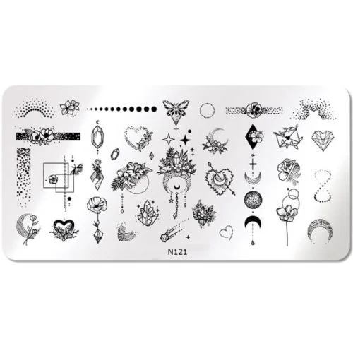 Nail Art Stamping Schablone - STZ-N02- STZ-N02