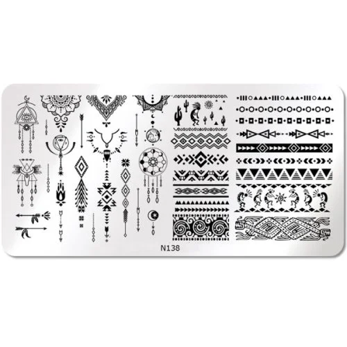 Nail Art Stamping Schablone - STZ-N02- STZ-N02