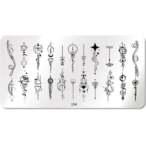 Nail Art Stamping Schablone - STZ-N02- STZ-N02