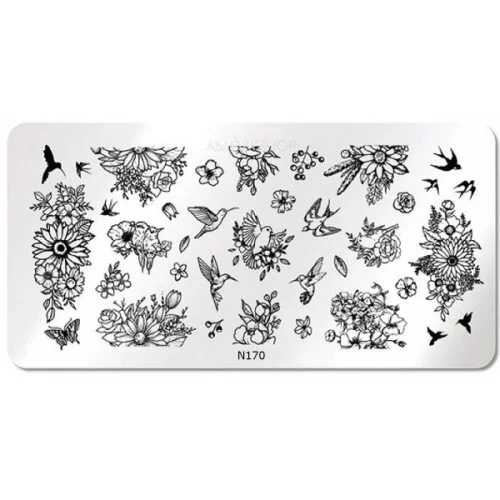 Nail Art Stamping Schablone - STZ-N02- STZ-N02