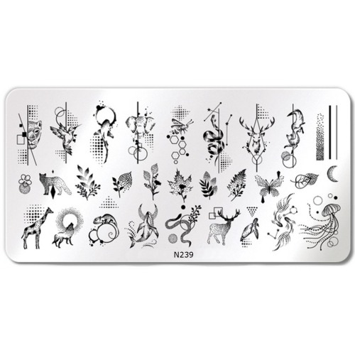 Nail Art Stamping Schablone - STZ-N02- STZ-N02