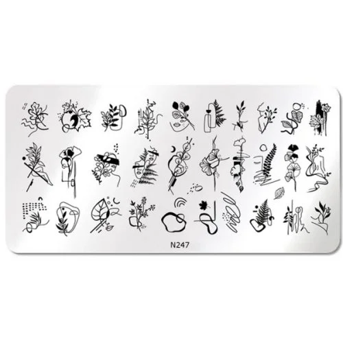 Nail Art Stamping Schablone - STZ-N02- STZ-N02