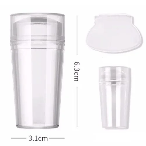 Nail Art Stamping Stempel mit Scraper