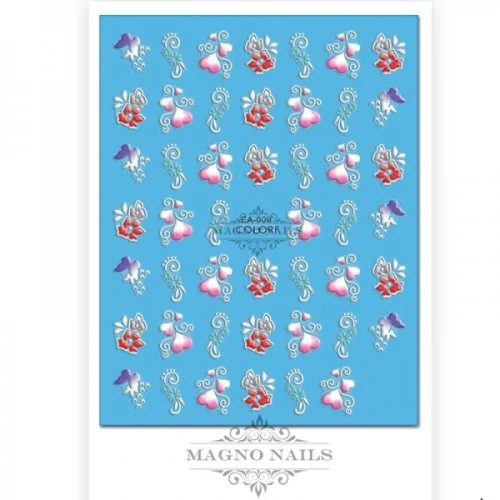 3D Design Nail Sticker - 3D Wraps Selbstklebende Nagelaufkleber Nagelsticker